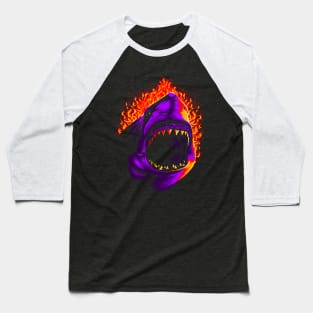 Fire shark Baseball T-Shirt